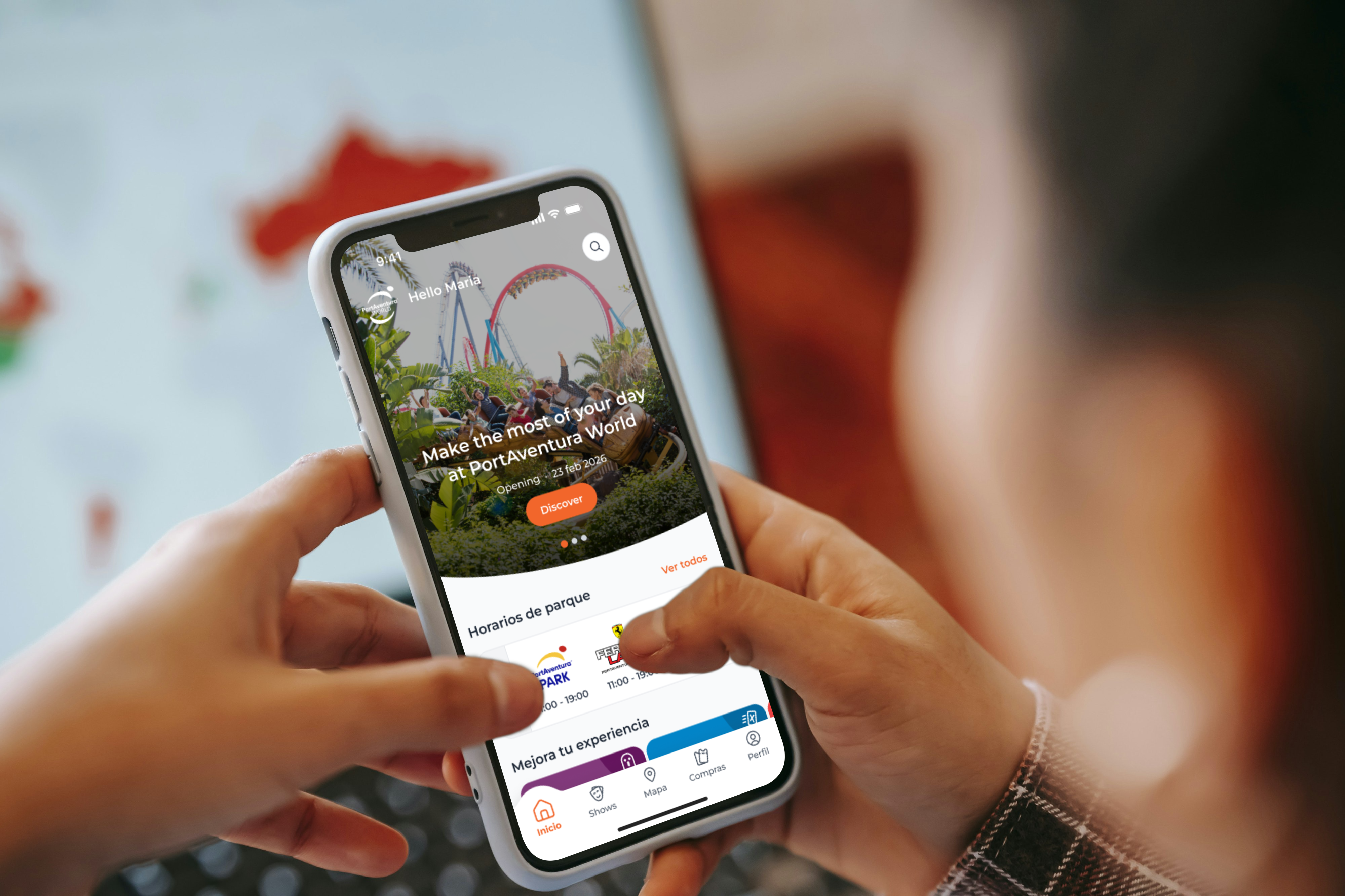 App home screen